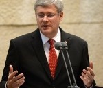 Harper heckled during address to Israeli parliament